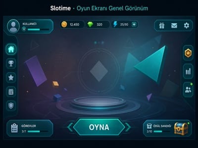 Slotime Platform Oyun Ekranı Genel Görünüm